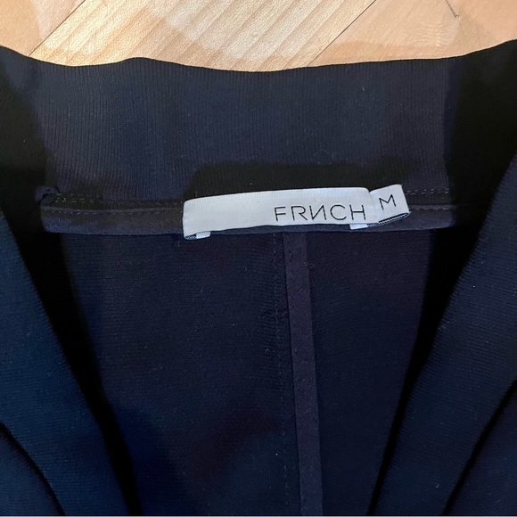 FRNCH Fitted Black Zipper Dress Size Medium - Picture 2 of 5